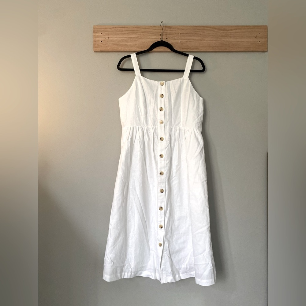 GAP White Button-Down Dress